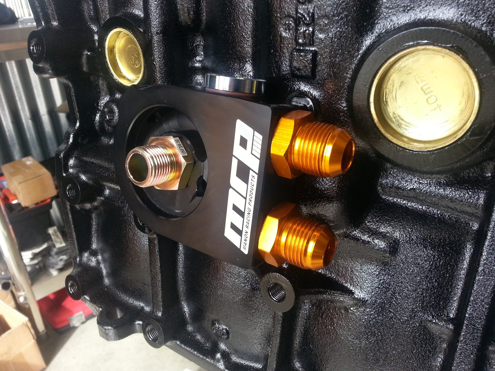 Oil Cooler Thermostatic Adapter Manon Racing Products